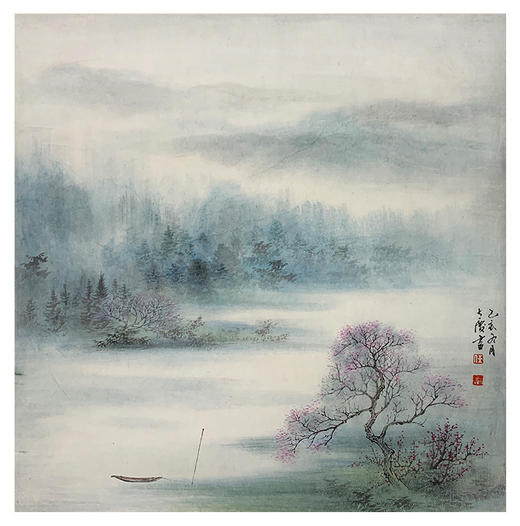 任大庆-真迹-山水画《山水》 客厅 玄关 书房 办公室 商品图0