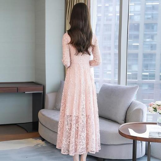 NYL-098704新款复古气质蕾丝连衣裙 商品图3