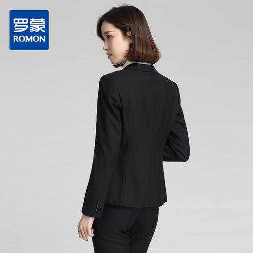 罗蒙女式西服套装韩版修身正装商务职业装女士工作OL通勤西装 商品图5