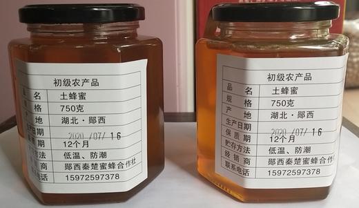 【郧西特产】三官洞土蜂蜜750g/瓶 商品图1