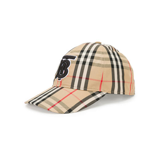 BURBERRY 巴宝莉  男女同款Vintage格纹TB专属徽标棒球帽帽子 8027502 商品图0