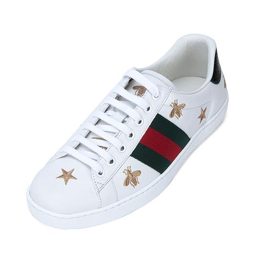 gucci古驰gucci男鞋男士ace系列gg小蜜蜂星星刺绣休闲小白鞋运动鞋3