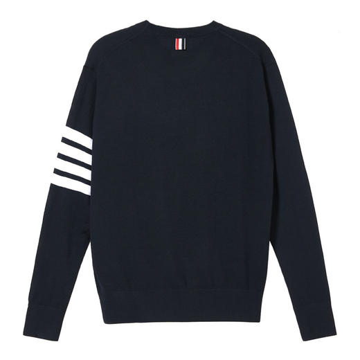 thombrowne汤姆布朗男士羊毛条纹装饰长袖针织衫mka002a00014