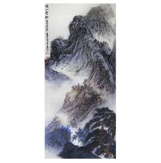 黄 戈 -真迹-山水画《烟山云树霭苍茫》 书房 客厅 办公室 商品图1