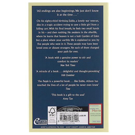 【中商原版】天堂里遇见的五个人 英文原版 The Five People You Meet In Heaven Mitch Albom 经典文学书籍 商品图1