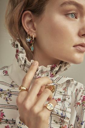 北京仓丨Wilhelmina Garcia-Bloomland-小蓝蝶 耳环［西班牙设计师］