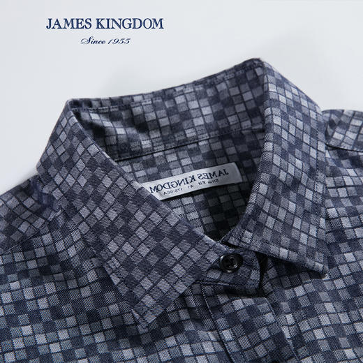 JAMES KINGDOM占姆士男士修身版长袖衬衫 商品图3