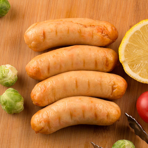 珍妮珍馐金枪鱼肠三文鱼肠飞鱼籽肠红极参鱼肠4盒组合装ya