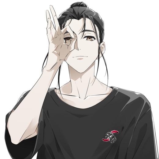 【新品上市】乐世之痕· 王也黑色纯棉t恤 一人之下人有灵 乐潮系列潮