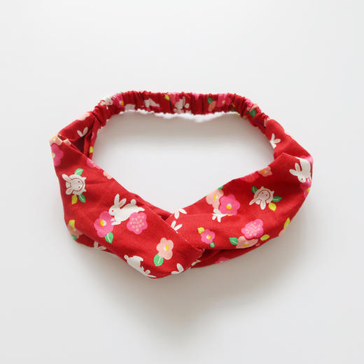 HUGOJIRO窄版发带风の花中秋限定茶花小兔 商品图1