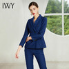 IWY/藏青色长袖西装长裤套装CP341 商品缩略图1