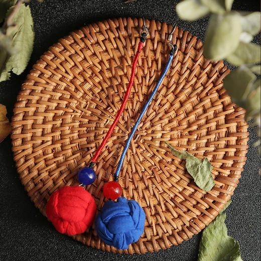 鸳鸯扣手工耳环 | 撞色设计 | 现货加急发 商品图1