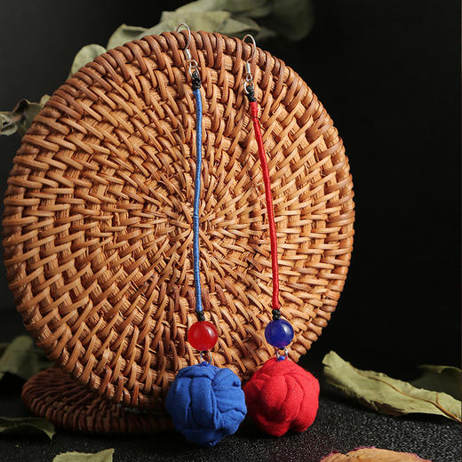 鸳鸯扣手工耳环 | 撞色设计 | 现货加急发 商品图0