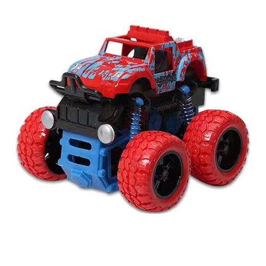 【网红爆款】惯性四驱玩具越野车 儿童男孩女孩大轮胎特技模型玩具车宝宝耐摔小汽车 商品图6