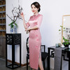 QQ-9562复古显年轻款醋酸礼服中国风长款修身日常真丝旗袍 商品缩略图0