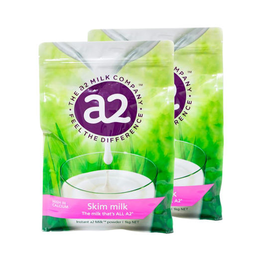 【保税区】A2进口脱脂高钙儿童学生成人奶粉营养早餐速溶奶粉无添加1kg 商品图0