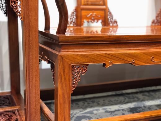 红桥红  家具严选  缅甸花梨（大果紫檀）  【拐手圈椅 明式沙发 十二件套】 商品图6