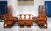 红桥红  家具严选  缅甸花梨（大果紫檀）  【拐手圈椅 明式沙发 十二件套】 商品缩略图0