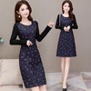 YW-KED-GB109气质减龄打底小个子长袖印花连衣裙 商品缩略图1