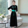 HT-N-A46-5993-6993新款中国风复古刺绣连衣裙TZF 商品缩略图3