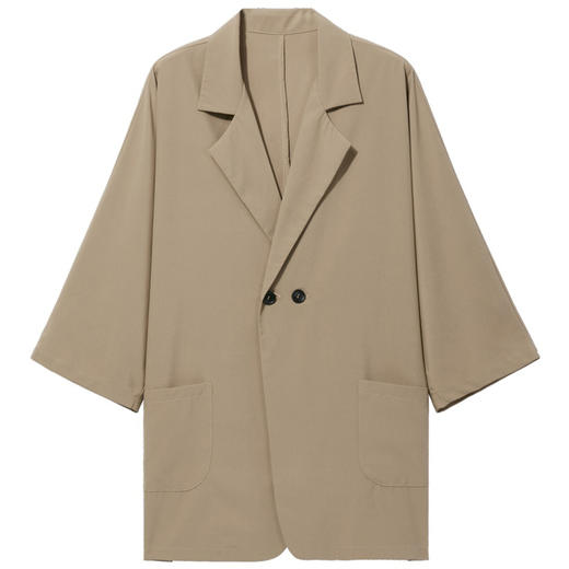 PINLI品立男装宽松七分袖小西装西服外套B203106331 商品图6