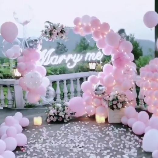 《幸福时刻》粉色系求婚布置 商品图0