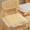 餐椅方形坐垫复古格子蕾丝花边椅子坐垫 商品缩略图0