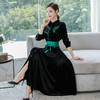 HT-N-A46-5993-6993新款中国风复古刺绣连衣裙TZF 商品缩略图4