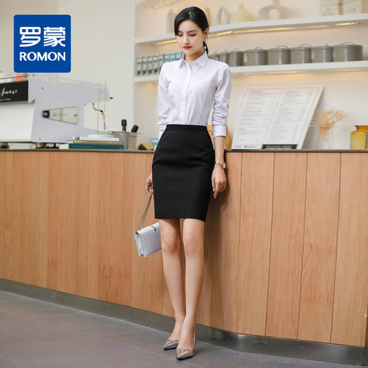 罗蒙女士半身裙夏季短裙正装商务职业通勤半身裙包臀裙 商品图1