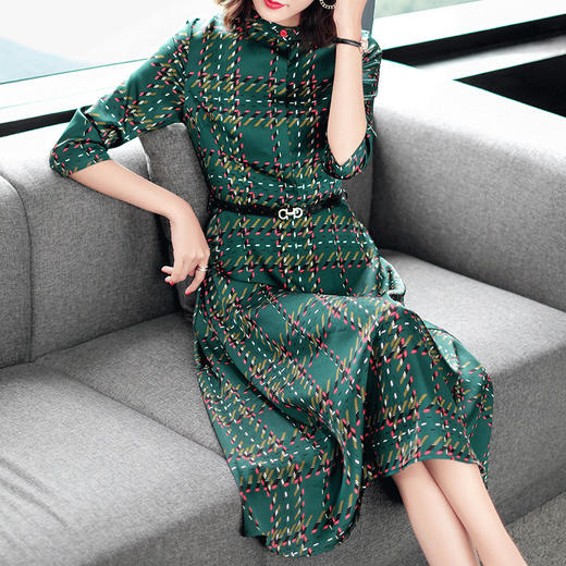 QM-10619女装2020新款减龄打底连衣裙 商品图2