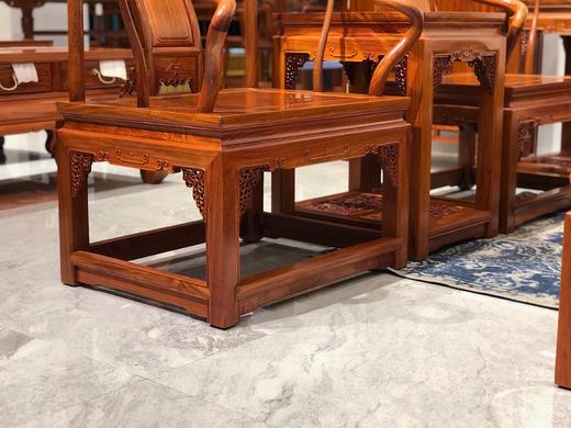 红桥红  家具严选  缅甸花梨（大果紫檀）  【拐手圈椅 明式沙发 十二件套】 商品图3