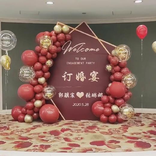 《此志不渝》红色系订婚宴布置 商品图1