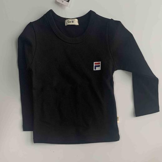 【90-130cm 厚实的上衣T 】 这季节好穿 男童女童打底衫 T恤衫 五色可选 商品图4