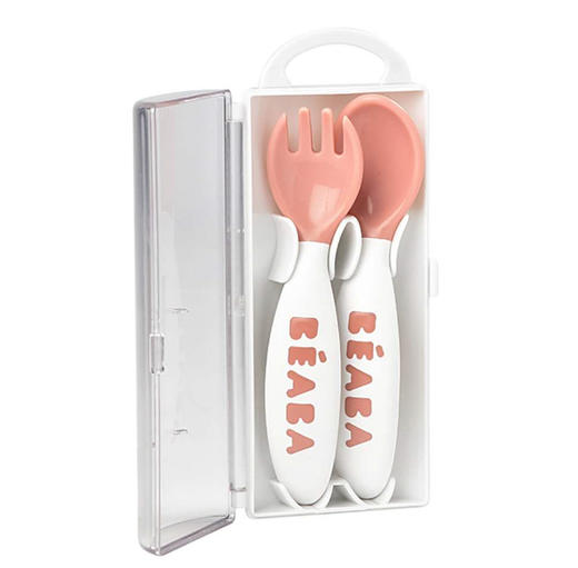 法国Beaba 叉勺餐具套装 二阶段宝宝学习勺子叉子训练防滑易握便携 8月+ 商品图6