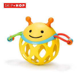 【QHXJ】美国Skiphop 婴儿练习磨牙可咬胶玩具摇摇球-【玩具】