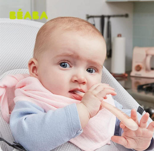 BEABA 一阶段训练勺 二阶段硅胶软勺 婴儿儿童辅食勺 宝宝新生儿餐具软头勺 商品图3