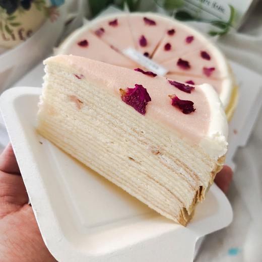 荔枝玫瑰千层蛋糕