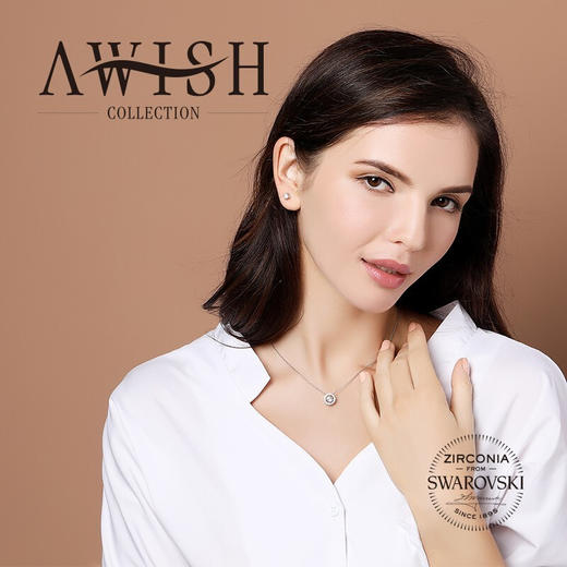 施华洛世奇AWISH COLLECTION 灵犀套装 舞动的心 镶嵌施华洛世奇立方氧化锆 商品图2