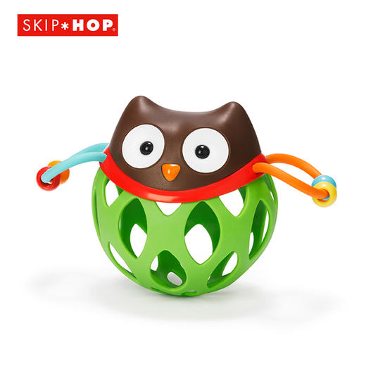 【QHXJ】美国Skiphop 婴儿练习磨牙可咬胶玩具摇摇球-【玩具】 商品图1