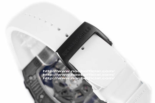 ZF理查德·米勒RM035，研发时间长达4年，把头、表壳、底盖均为碳纤维打造，男士腕表，橡胶表带，自动机械机芯，透底。 商品图7