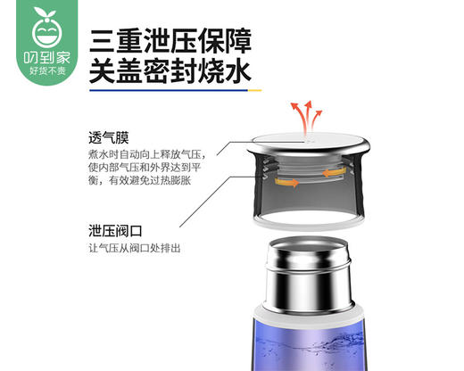 【预售10月8日配送】东菱便携式电热水杯DL-B1（薄暮粉）/1件（300ml） 商品图1