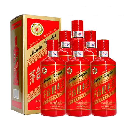 53度迎宾酒（中国红）500ml×6 整箱装 商品图0
