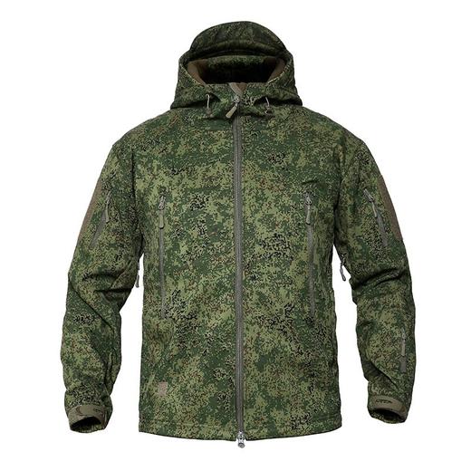 户外鲨鱼皮软壳冲锋衣加绒加厚防风衣迷彩登山服 商品图11