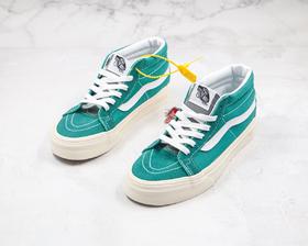 万斯Vans范斯 中帮 灰色鞋舌 王北车同款 酒红色/姜黄色/复古绿色 三色 经典系列SK8-Mid板鞋 王北车同款