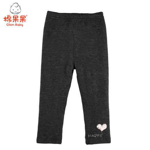 棉果果冬季女童夹棉打底裤子M422206420692 商品图3