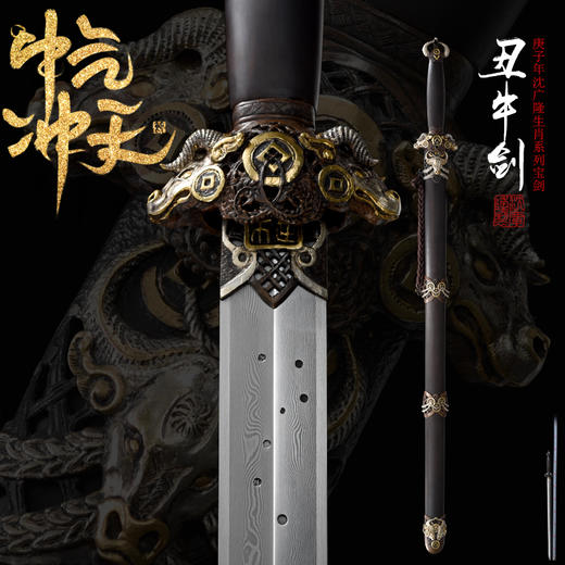 丑牛剑 清剑 汉剑 唐剑 龙泉沈广隆宝剑 传统宝剑 未开刃 商品图0