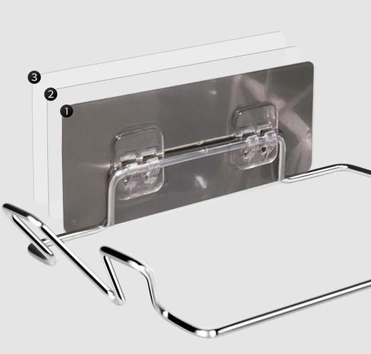 厨房不锈钢垃圾袋架  支架收纳挂钩橱柜挂式支撑架子2.59 商品图3