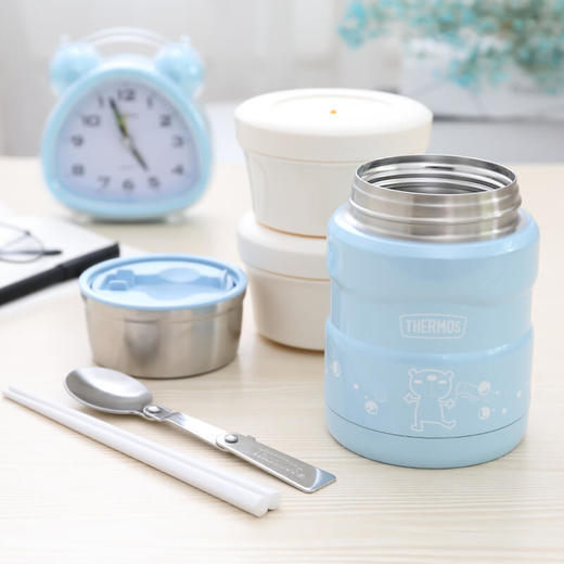 膳魔师THERMOS焖烧杯焖烧壶不锈钢真空保温饭盒粥桶SK午餐组合 SK3000L 商品图1