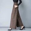 P-新款韩版阔腿裤女2020秋冬高腰宽松垂顺复古长裤 商品缩略图4