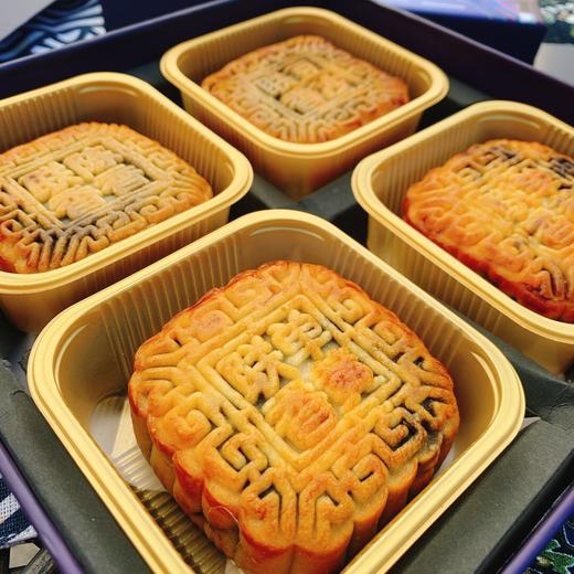 【广东“零添加”纯手工蛋黄豆沙月饼】4块/盒 商品图3